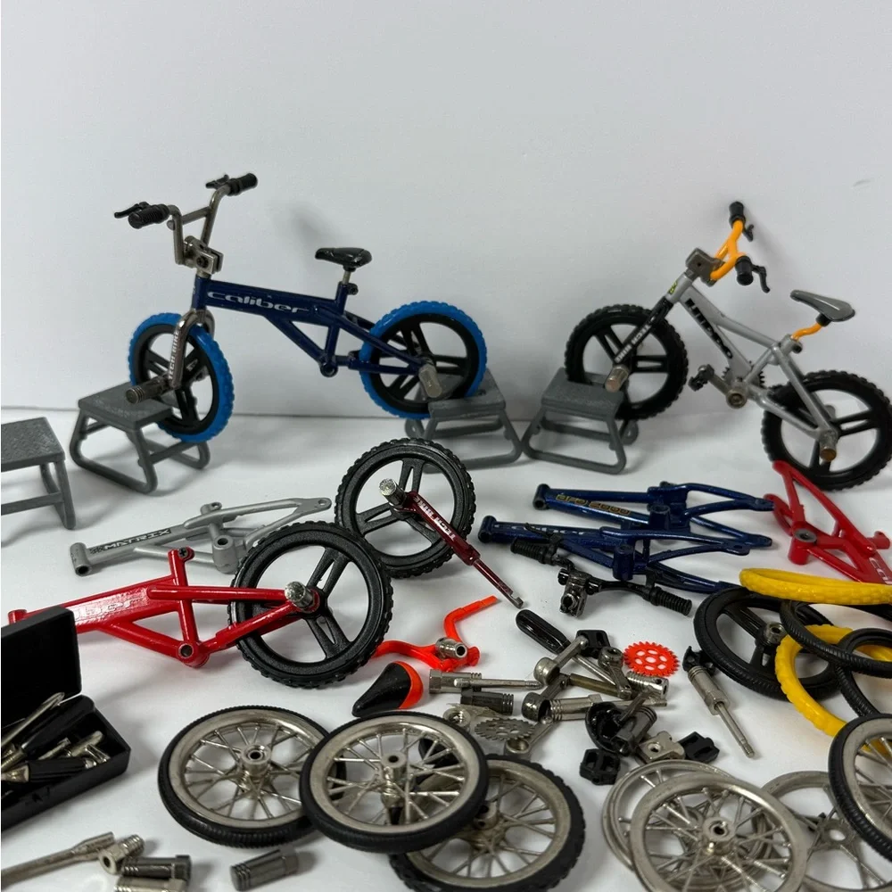 Vintage Lot Tech Deck BMX Hippo Caliber Finger Bike Spare Parts Tires Peddle